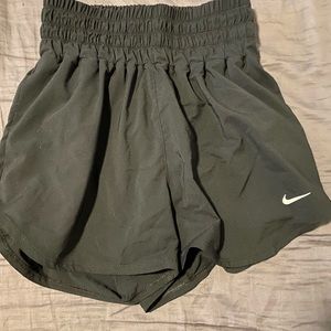 Black Nike high rise shorts